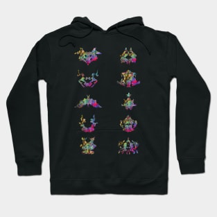 Collection of Rorschach inkblot tests Hoodie